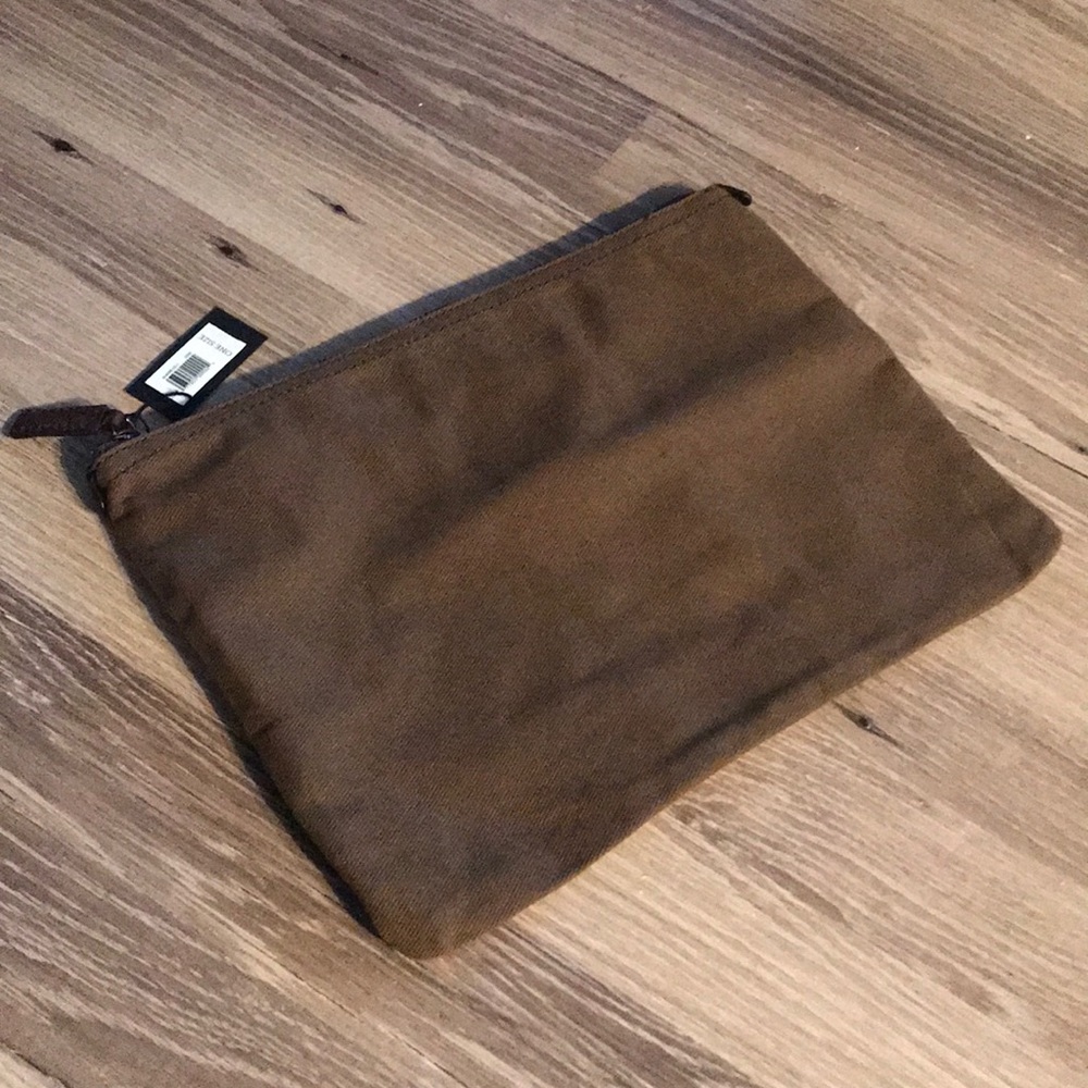 Banana Republic canvas clutch